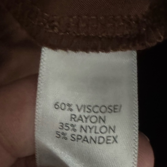 J. Jill Brown Ponte Pull On Pants Size 4X - Picture 4 of 4